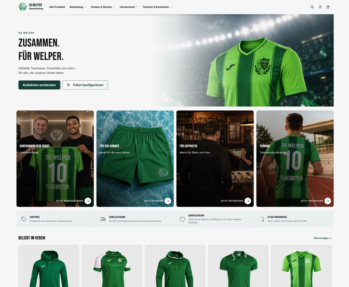 Euer eigener Vereinsshop